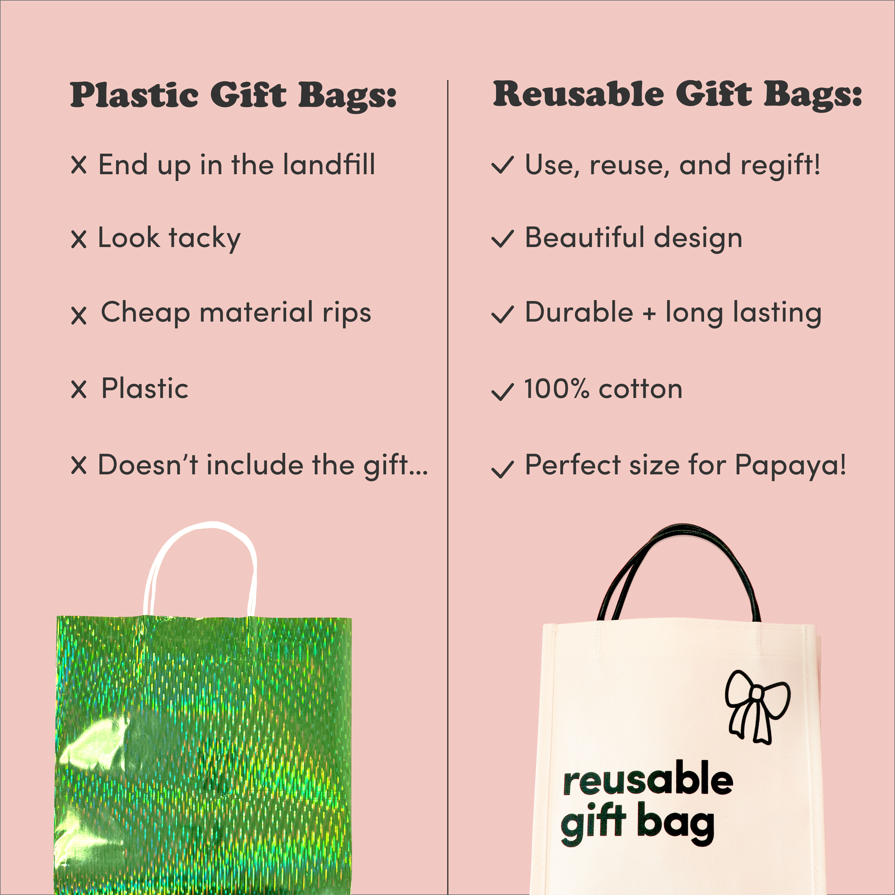 Reusable Gift Bag Value Pack