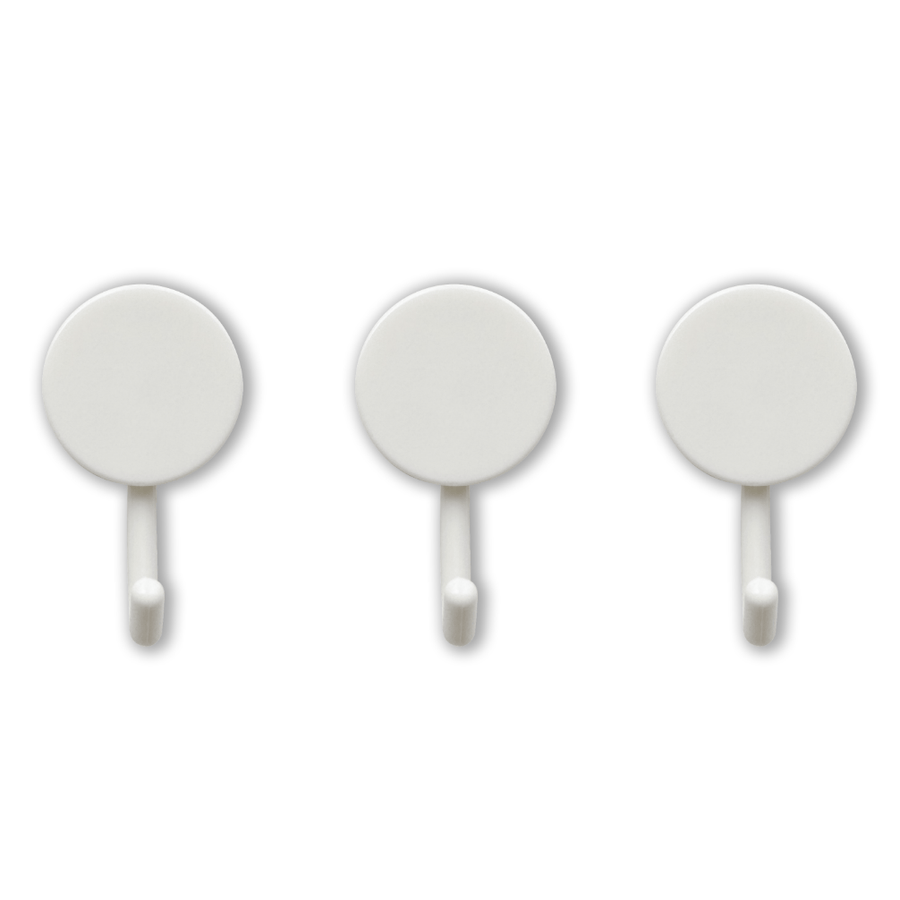 3 White Hooks